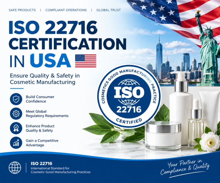 ISO 22716 Certification USA Banner